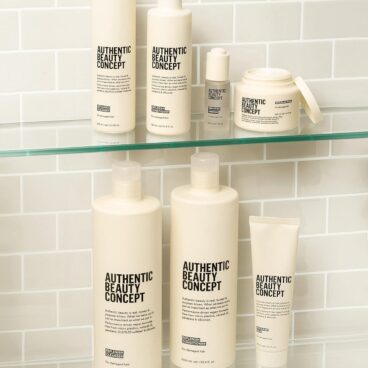 ABC Replenish range on glass shelves